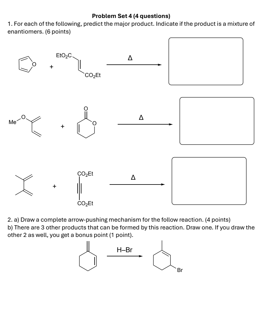 Solved Problem Set 4 (4 ﻿questions)For each of the | Chegg.com