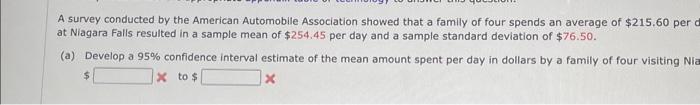 Solved A Survey Conducted By The American Automobile | Chegg.com