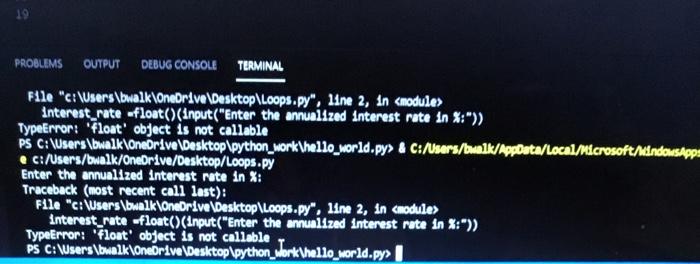 Solved 19 Problems Output Debug Console Terminal File | Chegg.Com
