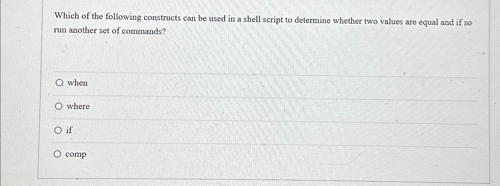 Solved Which of the following constructs can be used in a | Chegg.com