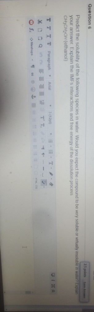 Solved Question 6 25 points Save Answer Predict the | Chegg.com
