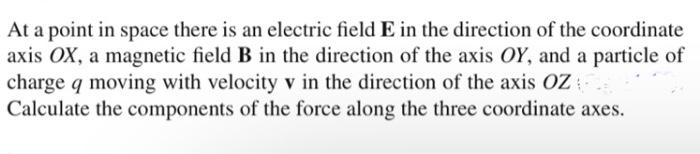 Solved At a point in space there is an electric field E in | Chegg.com