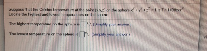 Solved Suppose that the Celsius temperature at the point | Chegg.com