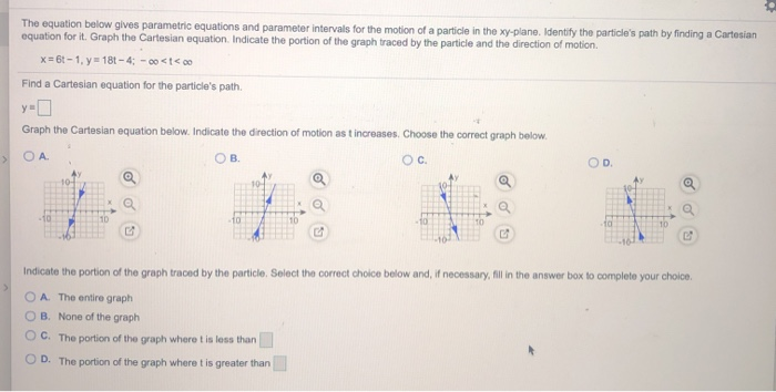 Solved The equation below gives parametric equations and | Chegg.com
