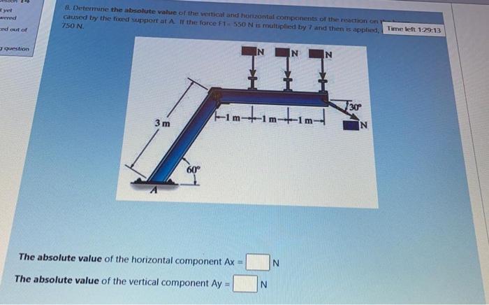 Solved 7. Determine the absolute value of the shear force | Chegg.com