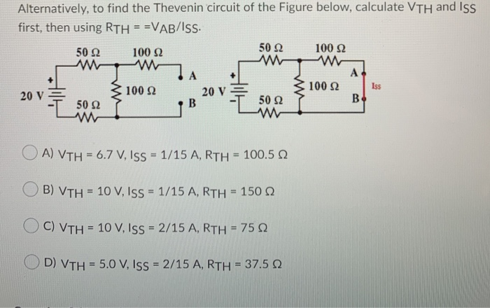 Solved Thevenin's theorem is used to simplify complex | Chegg.com