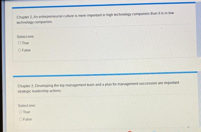 Solved Chapter 2, An entrepreneurial culture is more | Chegg.com