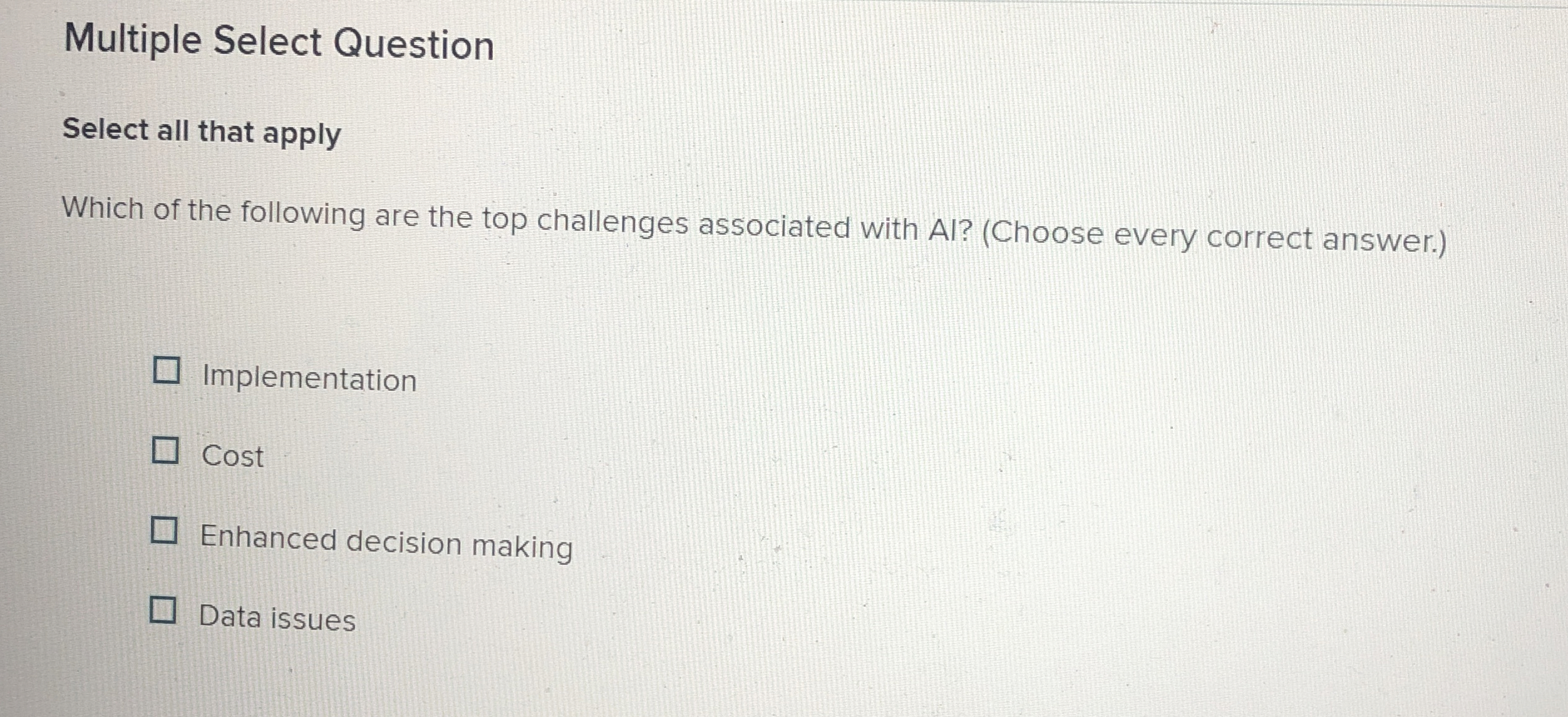 Solved Multiple Select QuestionSelect all that applyWhich of | Chegg.com