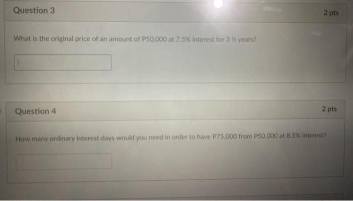 Solved Question 3 2 pts What is the original price of an | Chegg.com