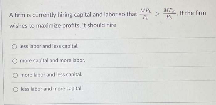 Solved According to the output effect of a factor price | Chegg.com