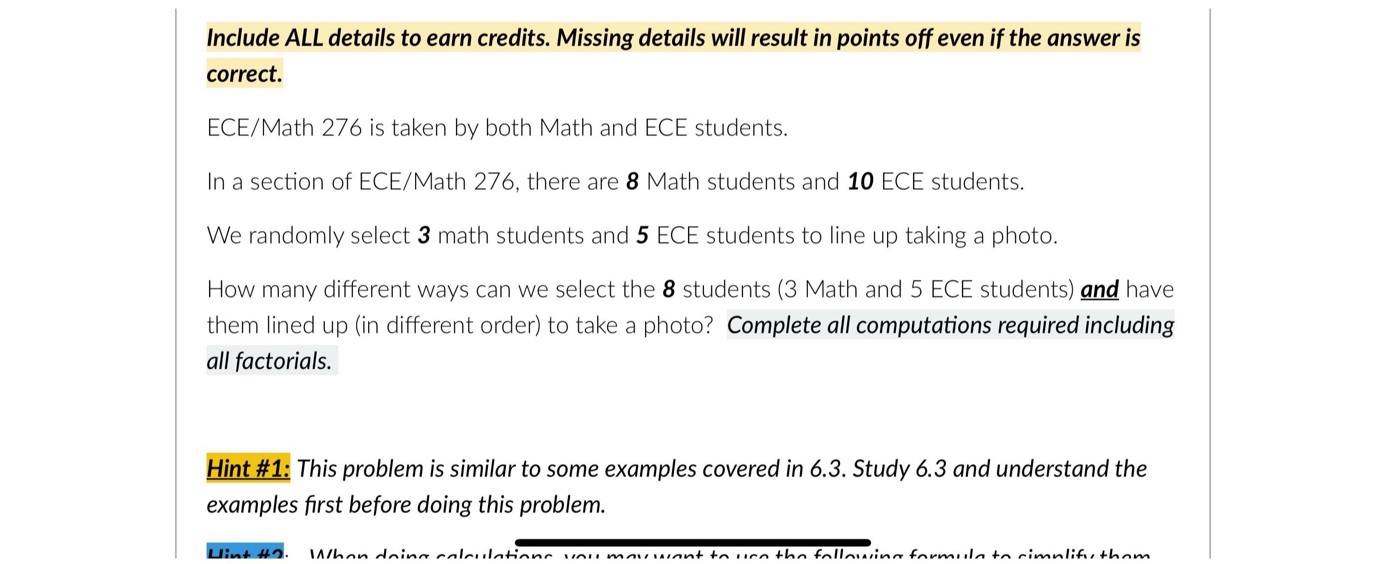 Solved Include ALL details to earn credits. Missing details | Chegg.com