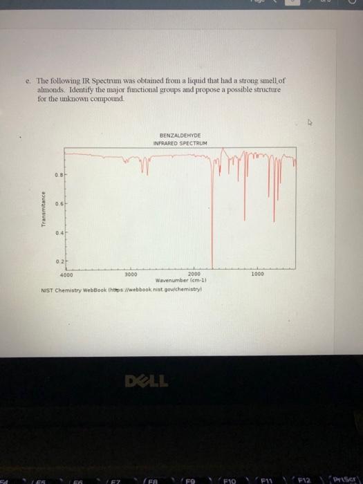 Solved Page 2 Name: Problem Set For IR-spectroscopy Organic | Chegg.com