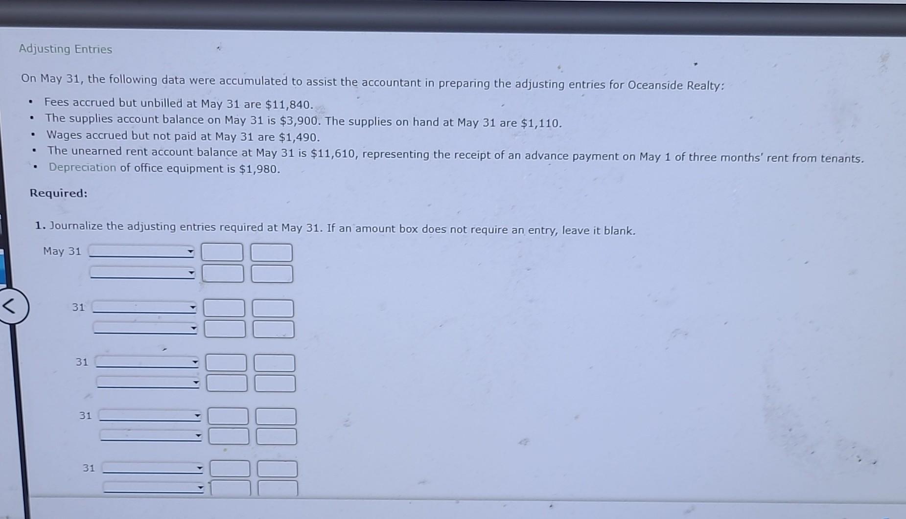 solved-on-may-31-the-following-data-were-accumulated-to-chegg