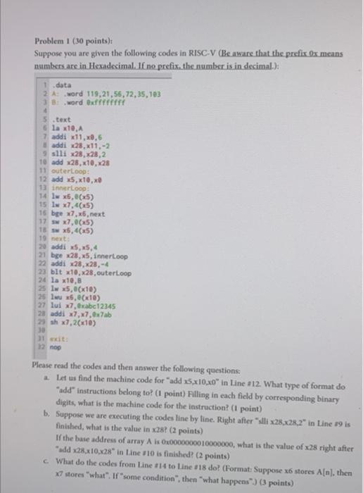 Solved Please read the codes and then answer the following | Chegg.com