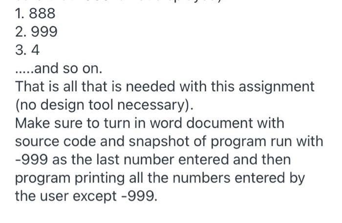 Solved Assignment 7 Array Write a simple program (to | Chegg.com