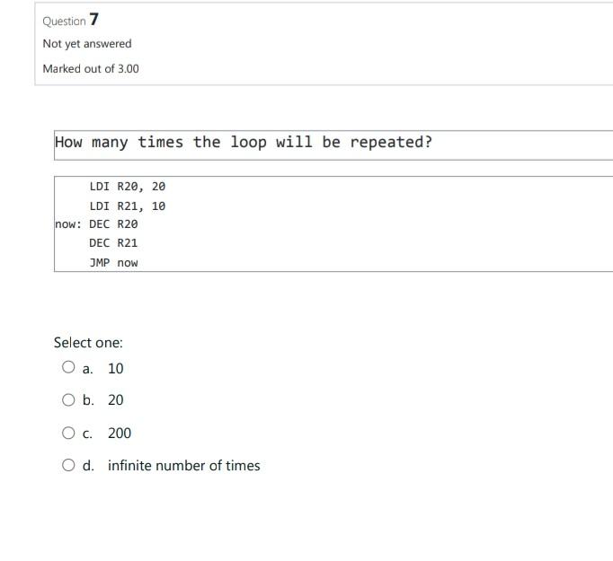 Solved a. 10 b. 20 C. 200 | Chegg.com