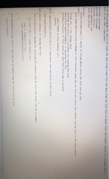 Solved 1.In this program its job is to reads the data from a | Chegg.com