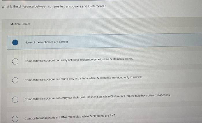 Solved What is the difference between composite transposons | Chegg.com