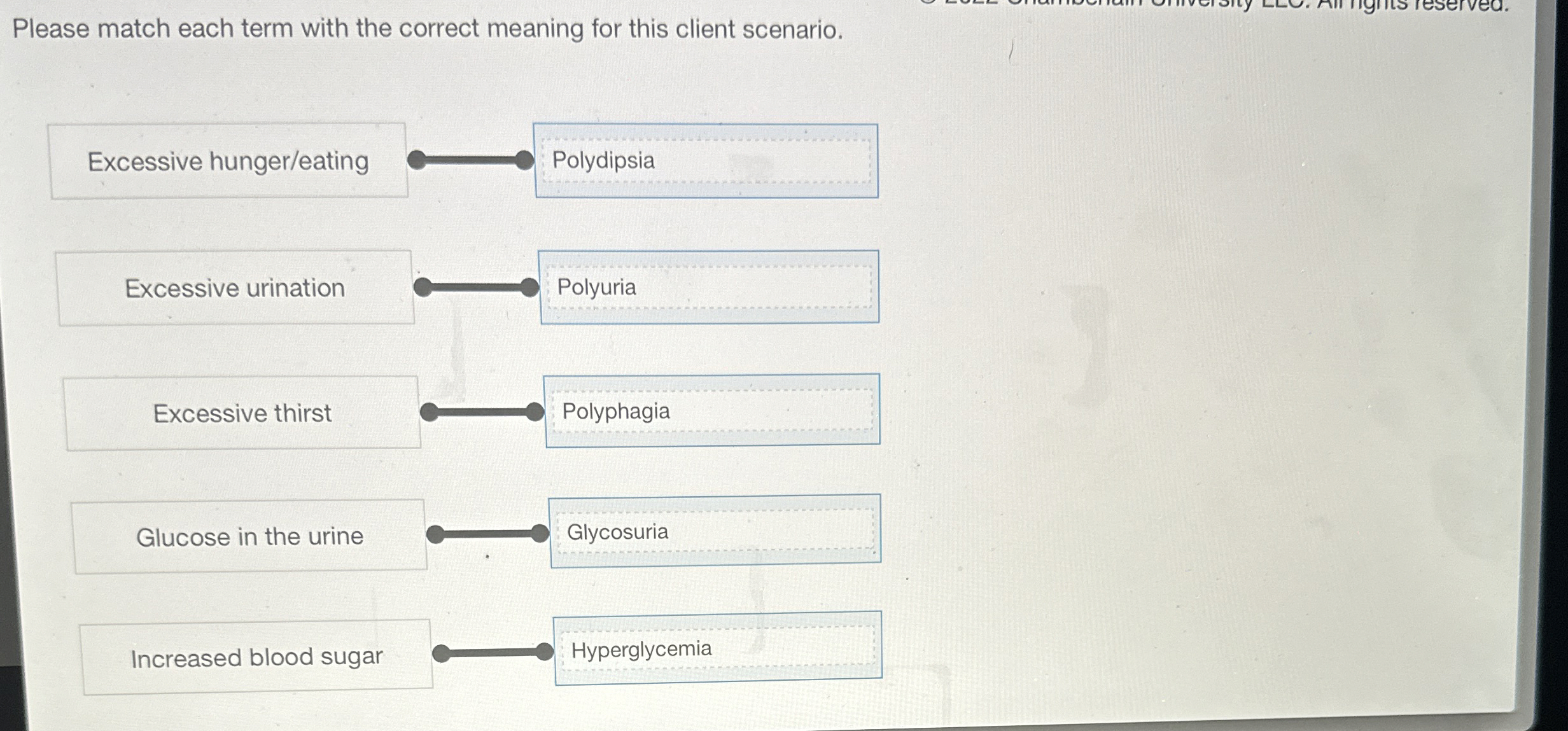 Solved Please match each term with the correct meaning for | Chegg.com