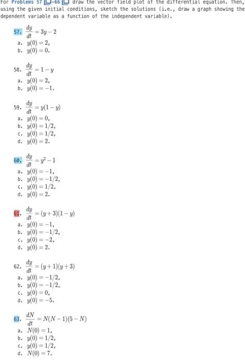 Solved Hi, I am having trouble doing problems #57 and #60, | Chegg.com