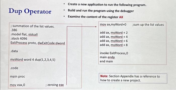 Solved - Create a new application to run the following | Chegg.com