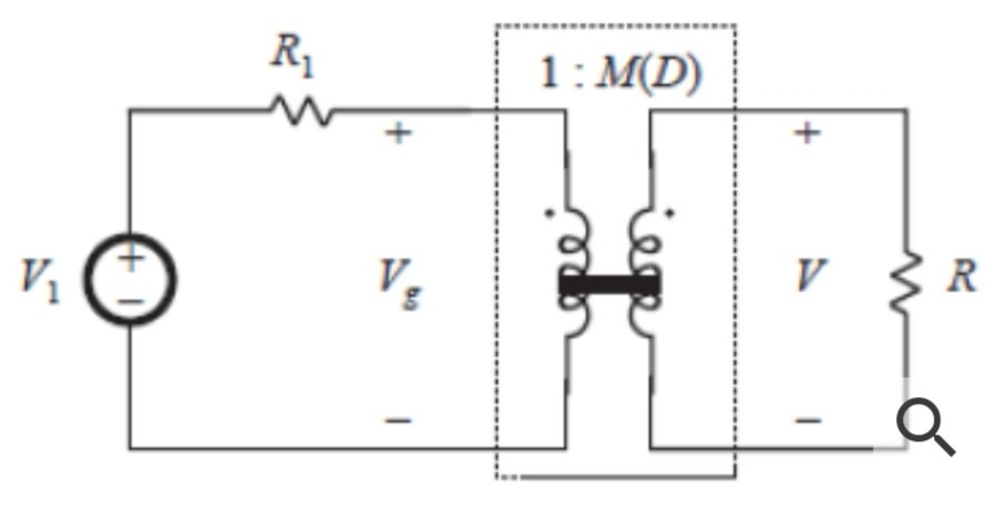 Solved In the figure is a dc transformer with a dc-dc | Chegg.com