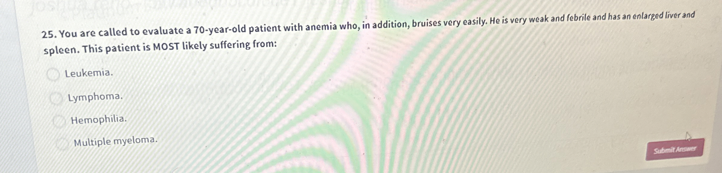 Solved You Are Called To Evaluate A 70 -year-old Patient 