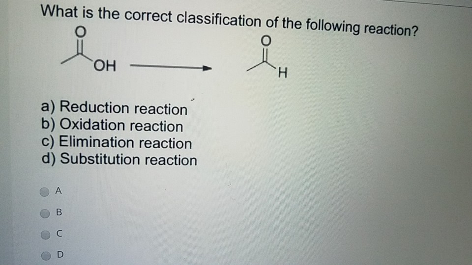 Solved What is the correct classification of the following | Chegg.com