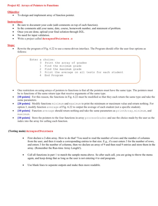 Solved Code In C Programming Language, Well Documented. | Chegg.com
