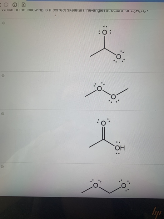 Solved which of the following is a correct skeletal | Chegg.com