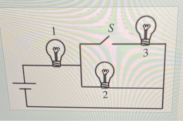 Solved The Figure Shows Three Identical Lightbulbs Connected | Chegg.com