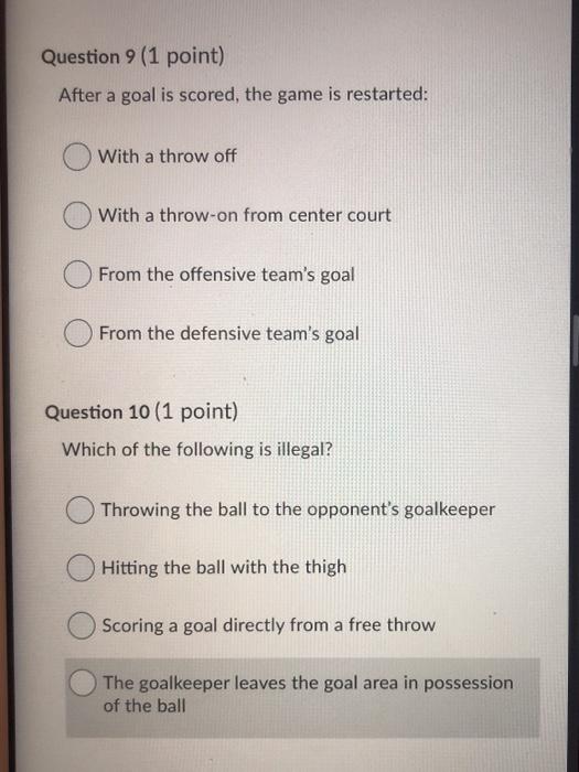 Solved Question 1 (1 point) When a rule violation is | Chegg.com