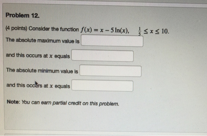 Solved Problem 12. (4 points) Consider the function f(x) = x | Chegg.com