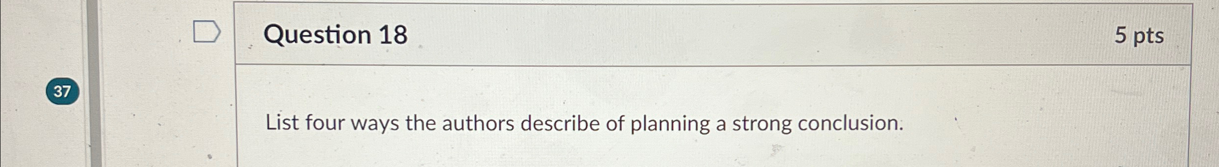 Solved List four ways the authors describe of planning a | Chegg.com