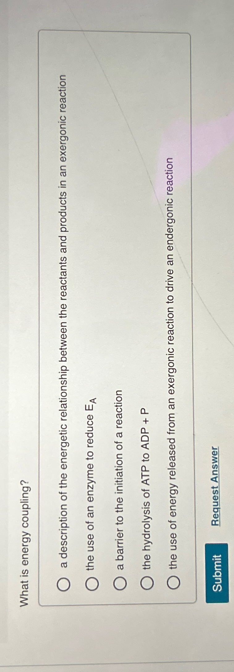 Solved What is energy coupling?a description of the