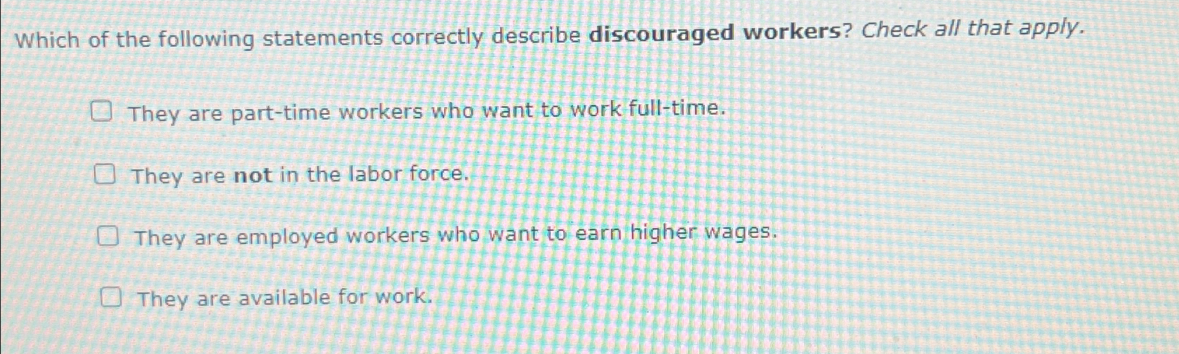 Solved Which of the following statements correctly describe