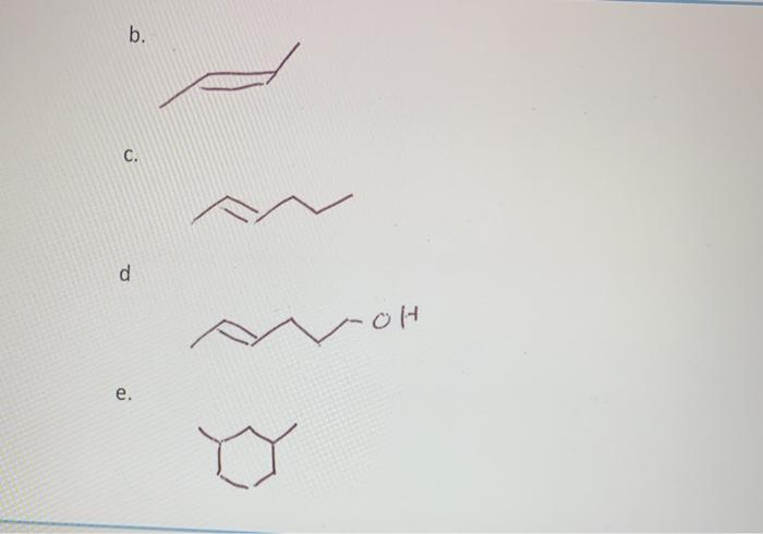 Solved 1. (10 pts) Name the following compounds a. b. C. d | Chegg.com