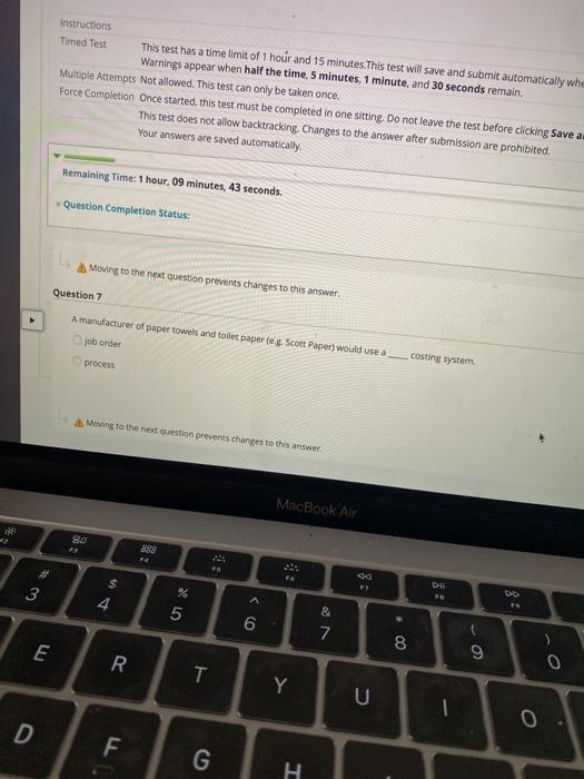 Solved Instructions Timed Test This test has a time limit of | Chegg.com