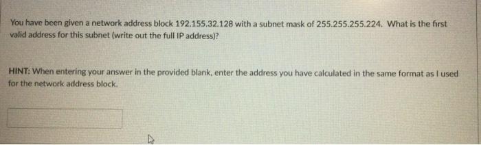 Solved You have been given a network address block | Chegg.com