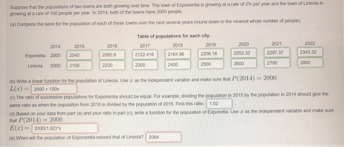 Solved Suppose That The Populations Of Two Towns Are Both | Chegg.com