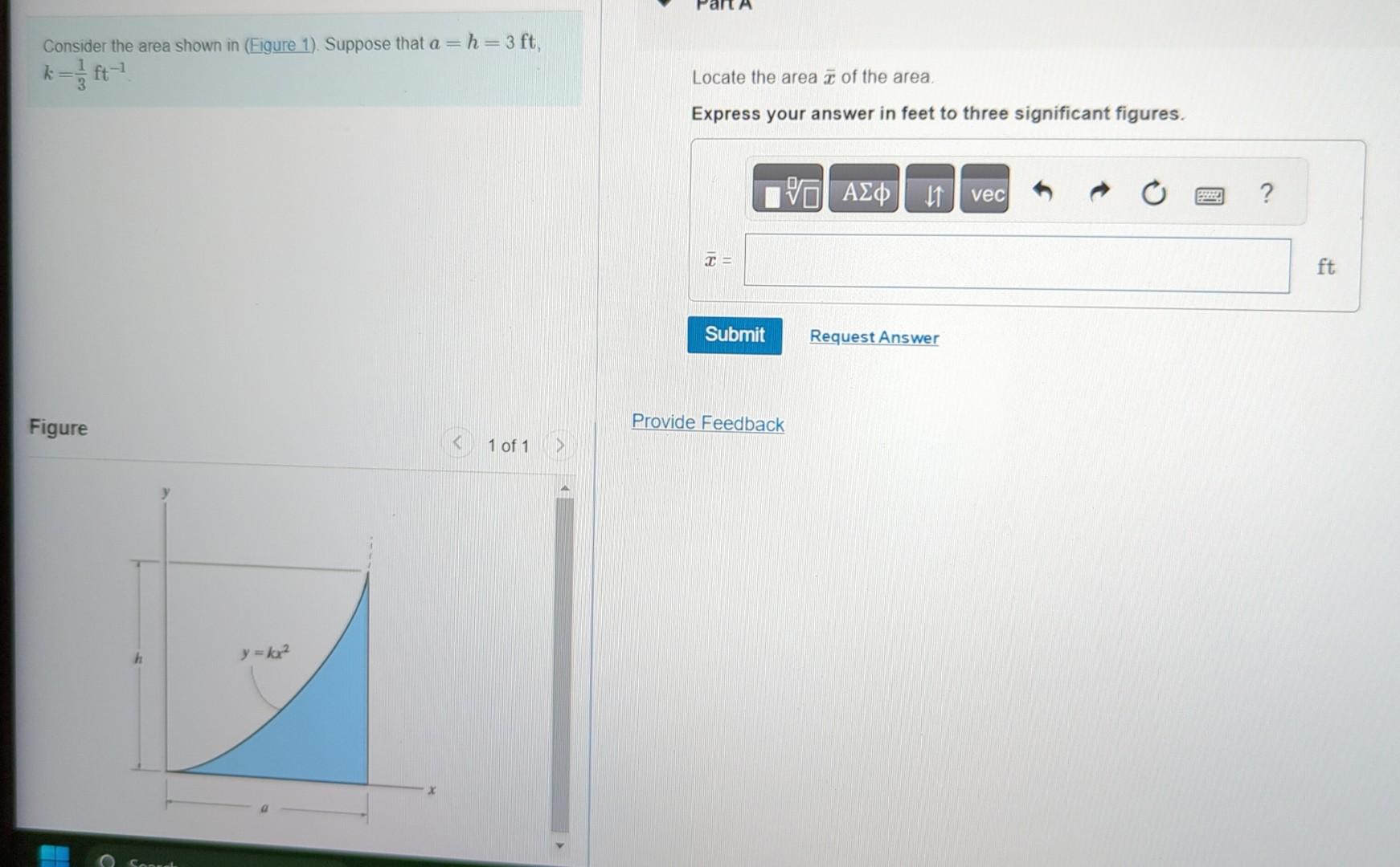 Solved Consider The Area Shown In (Figure 1). Suppose That | Chegg.com