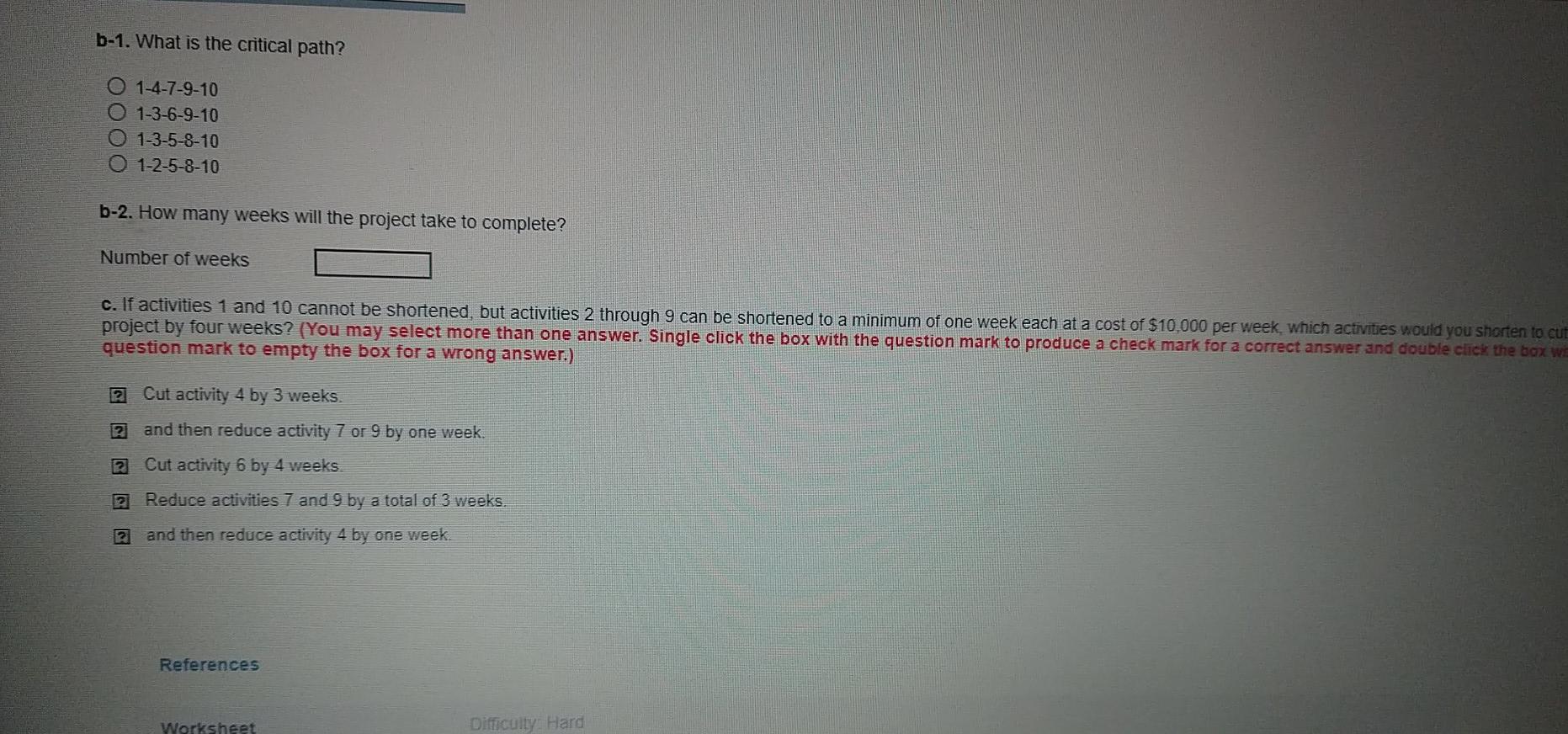 Solved A construction project is broken down into the | Chegg.com