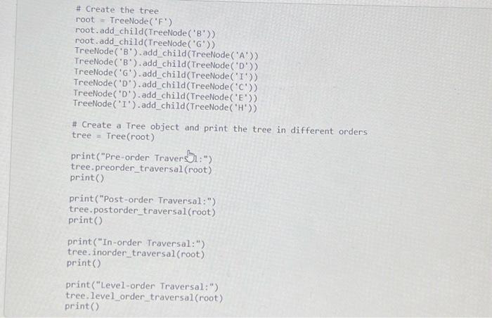 Solved Using the following Node class and the creation of a | Chegg.com