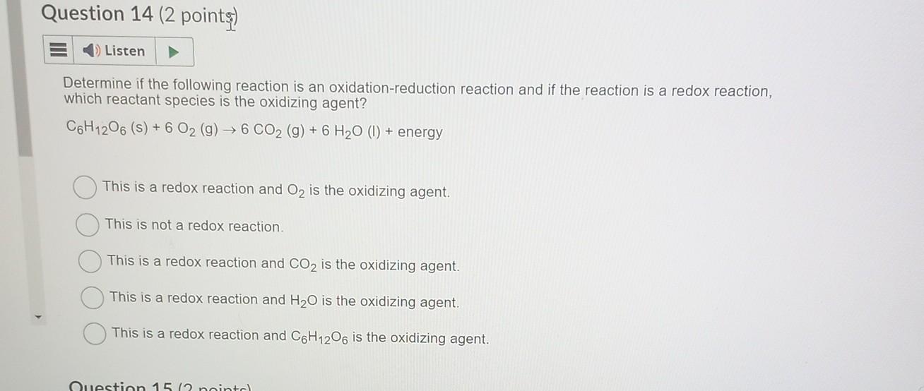 Solved 4 Determine Whether Each Reaction Is A Redox Or Cheggcom