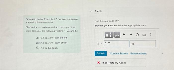 Be sure to review Example 1.7 (Section 1.8) before | Chegg.com