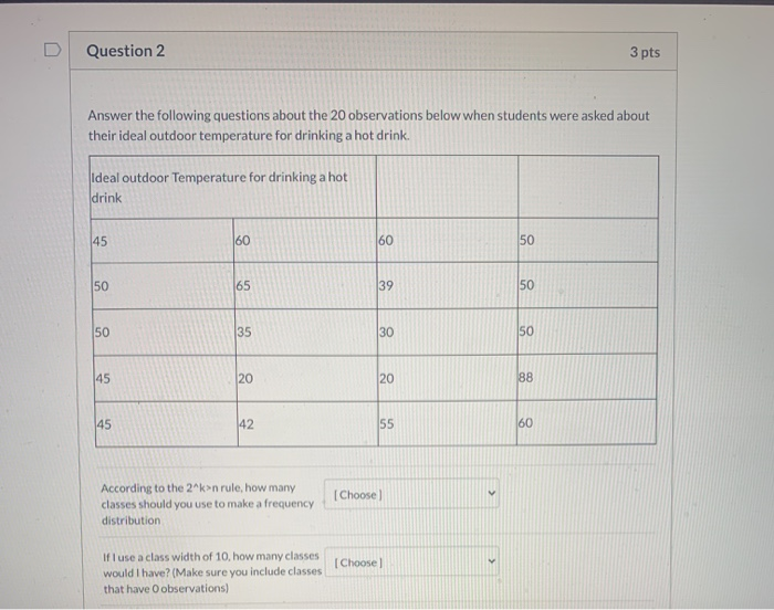 Solved Question 2 3 pts Answer the following questions about | Chegg.com