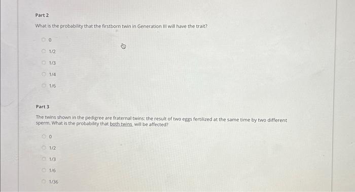 Solved Below is a pedigree of a family with a history of a | Chegg.com