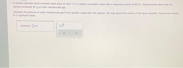 Solved A reaction between liquid reactants takes place at | Chegg.com