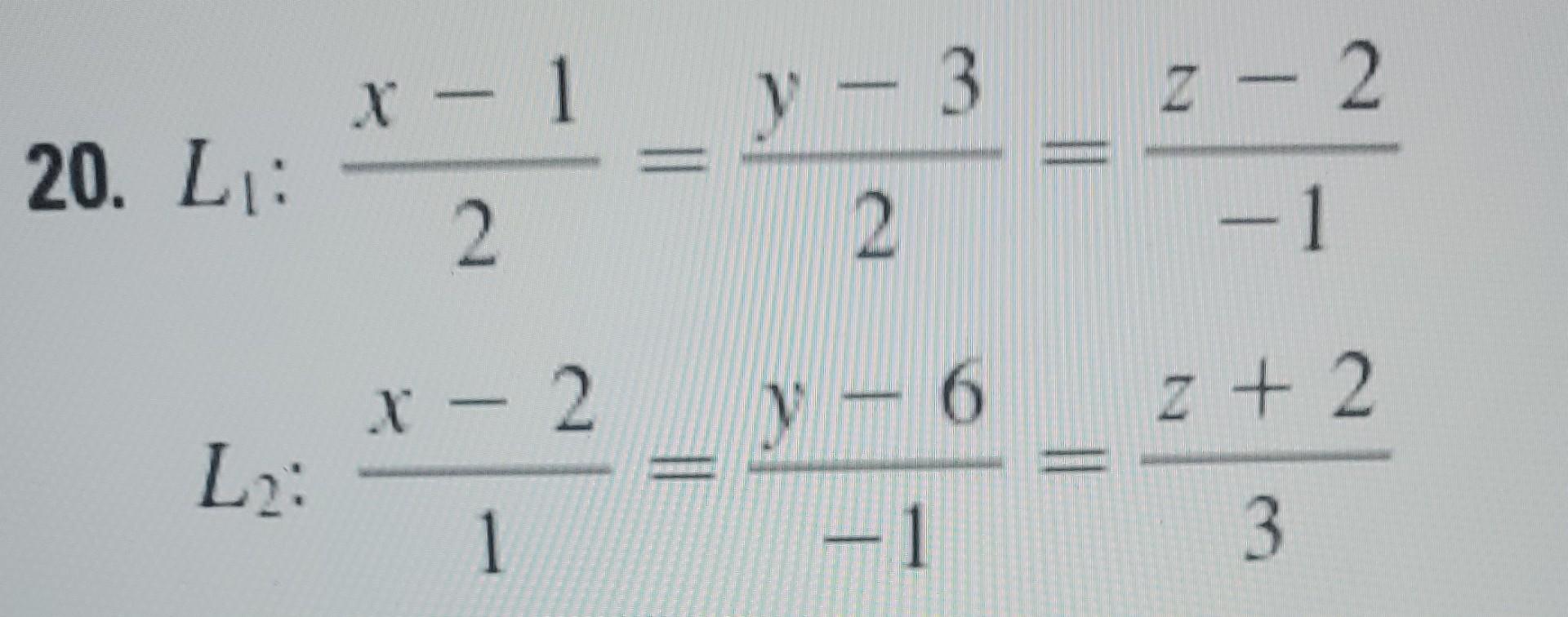 Solved Determine whether the lines L1 and L2 are parallel, | Chegg.com