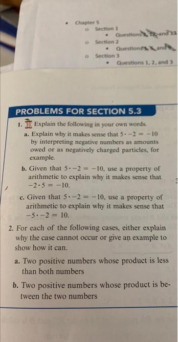 Solved - Chapter 5 - Section 1 o section 2 - Questionsh X, | Chegg.com